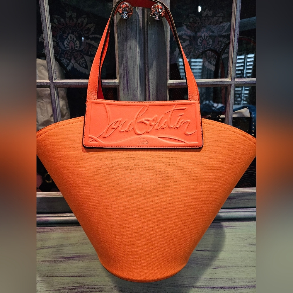 New Christian Louboutin orange bag with dustbag and tags
